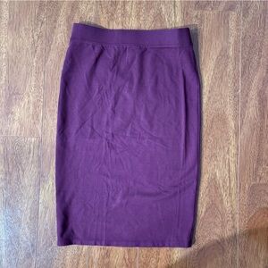 Forever 21 Wine Red Bodycon Pencil Skirt